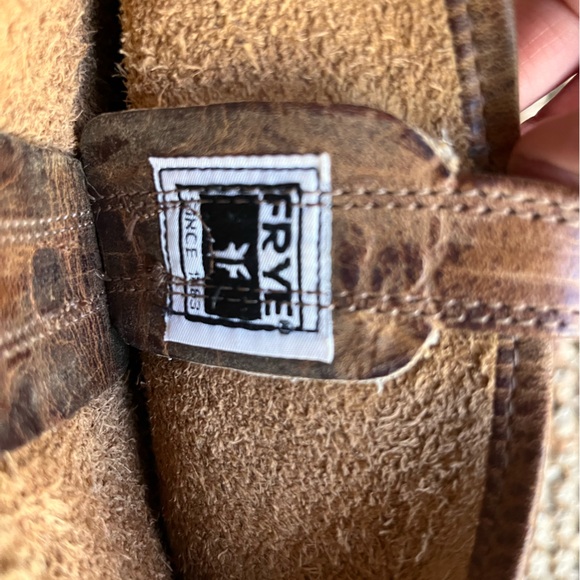 Frye Harness Buckle 12R Leather Boots - Picture 5 of 9